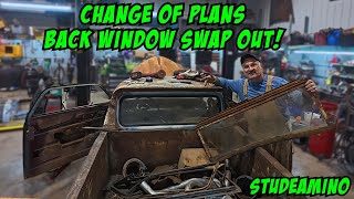 Switching out the rear glass in the Studeamino for safety reasons!