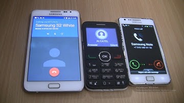Incoming call& Outgoing call at the Same time Alcatel +Samsung Galaxy S2 Android 4 +Note 1 Android 7