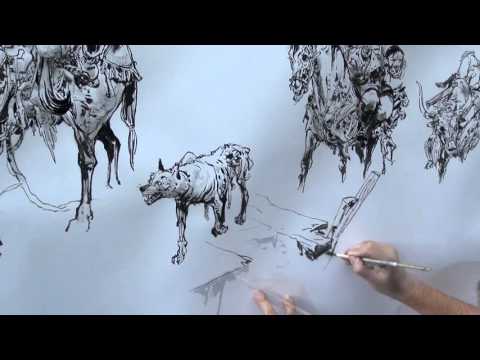 김정기 JungGi Kim Drawing show in Saint Malo & Lucca 2015