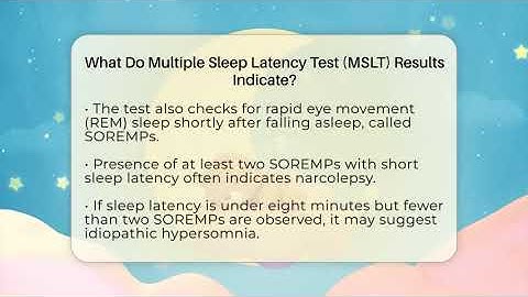 What Do Multiple Sleep Latency Test (MSLT) Results Indicate? - Sleep Apnea Support Network