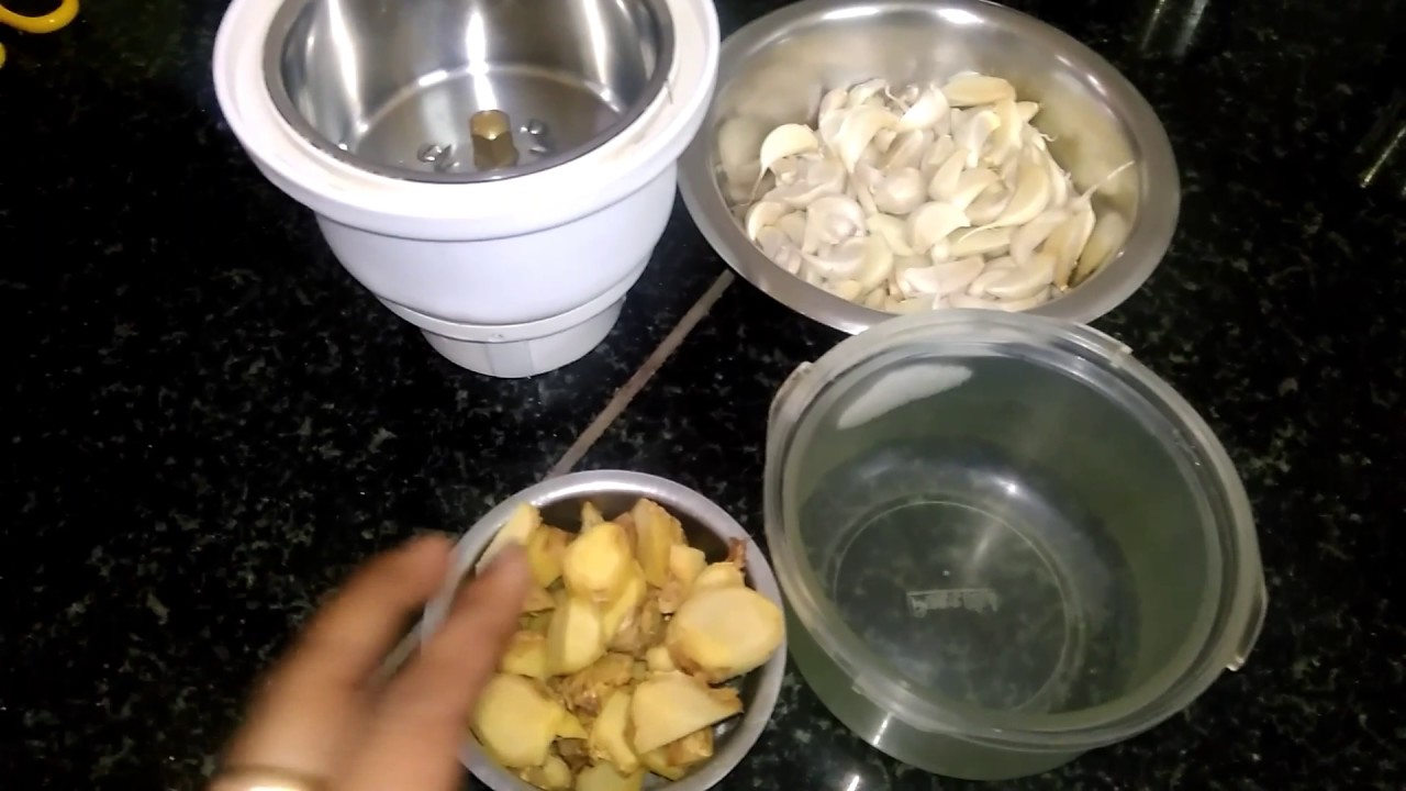 ಶುಂಠಿ ಬೆಳ್ಳುಳ್ಳಿ ಪೇಸ್ಟ್/Ginger and garlic paste /Preserve up to 6months kannada YouTube