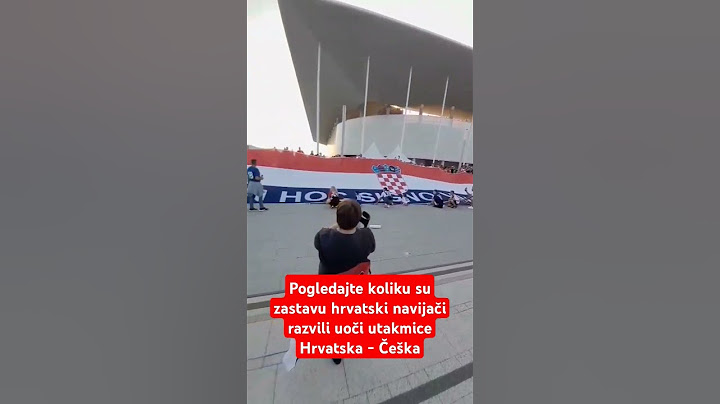 Pogledajte koliku su zastavu hrvatski navijači razvili uoči utakmice Hrvatska - Češka