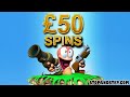 Worms Slot Machine £50 SPINS!!! LIVE PLAY