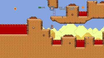 Super Mario Bros. X (SMBX, TheXTech) Custom Level - Mount Lava