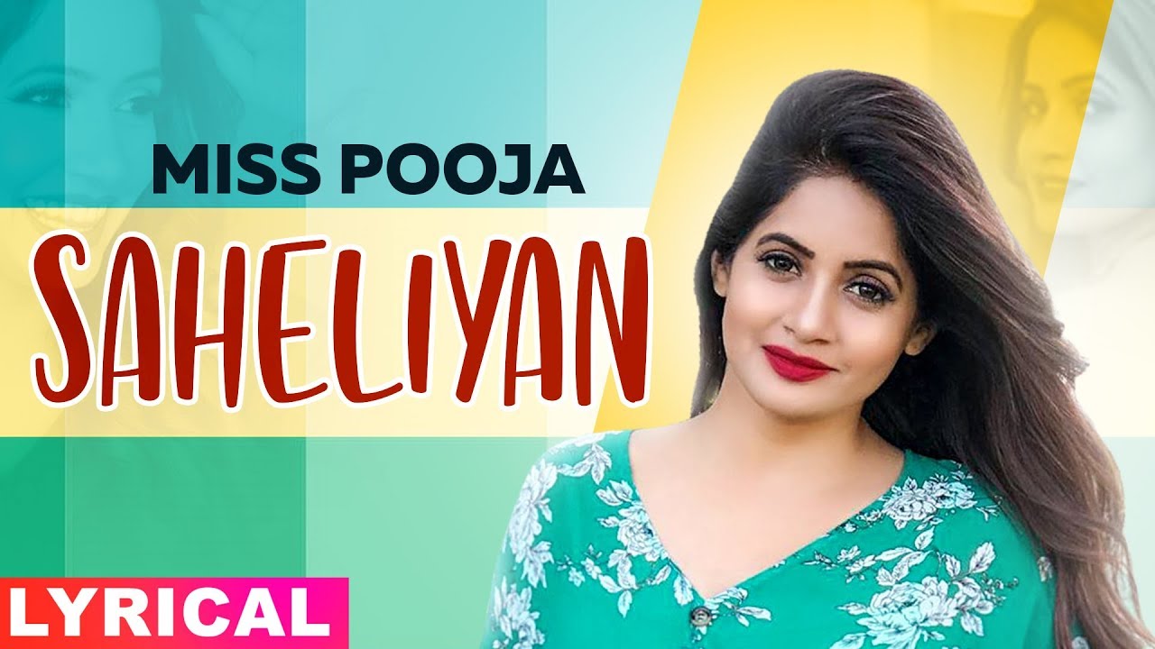 Saheliyan (Lyrical) | Miss Pooja Ft Harish Verma | G Guri | Latest Punjabi Song 2019 | Speed Records