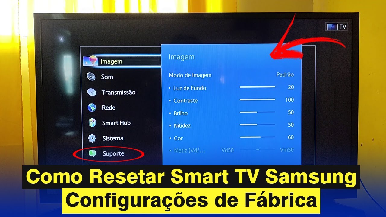 Como Resetar Smart TV Samsung Para Configuração de Fábrica (Rápido e ...