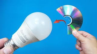 Works like magic! Insert a compact disc into an LED bulb and be amazed