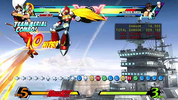 ULTIMATE MARVEL VS. CAPCOM 3 Team Aerial Combo