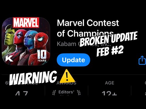 Feb Update Broken DONT UPDATE Just Yet - Warning in Marvel Contest of Champions