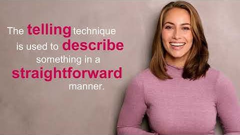 Training Video: Showing vs Telling Video