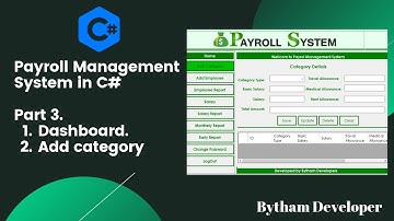 How to Design Modern Dashboard and Add Category in (payroll management system)part [2]
