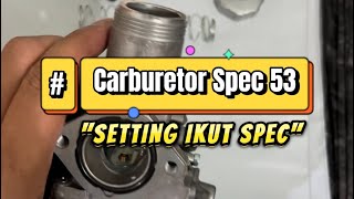 Download Lagu CARBURETOR SPEC 53 | SETTING IKUT SPEC MP3