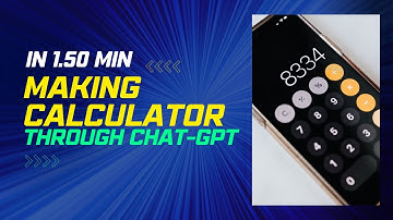 making calculator through chatgpt in 1.50min | chatgpt accessing | making simple calculator