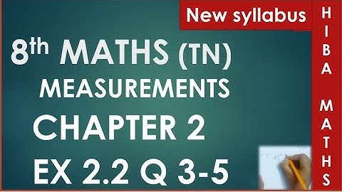 8th maths chapter 2 exercise 2.2 question 3-5 TN New Syllabus Samacheer or state board portions.