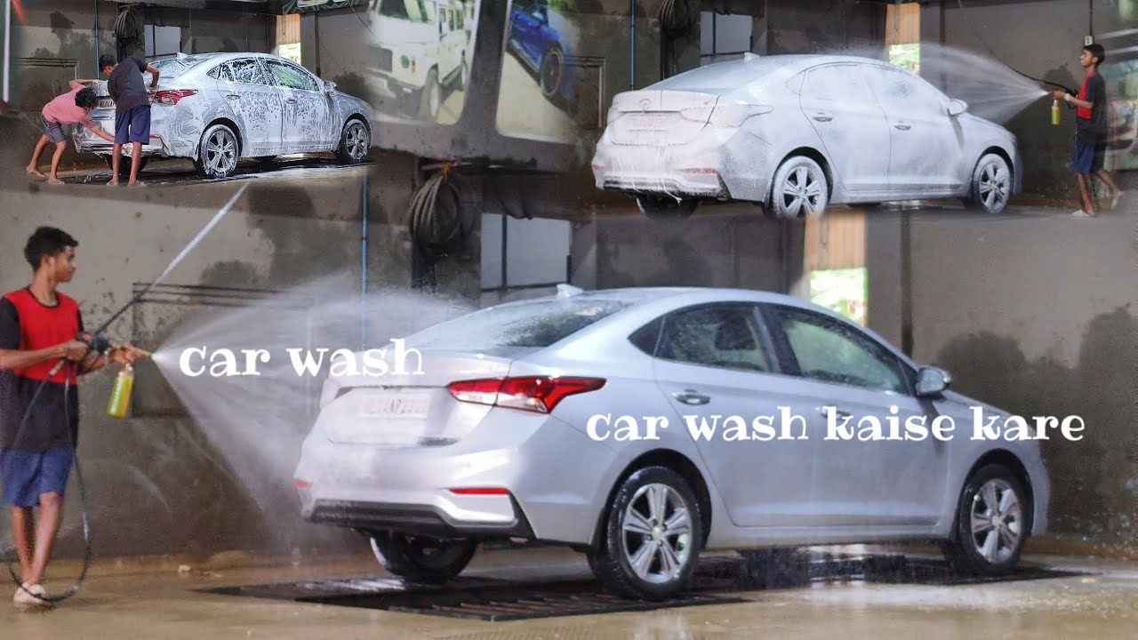 (कार वाश कैसे किया जाता है)car wash carwash newvideo(carwashing