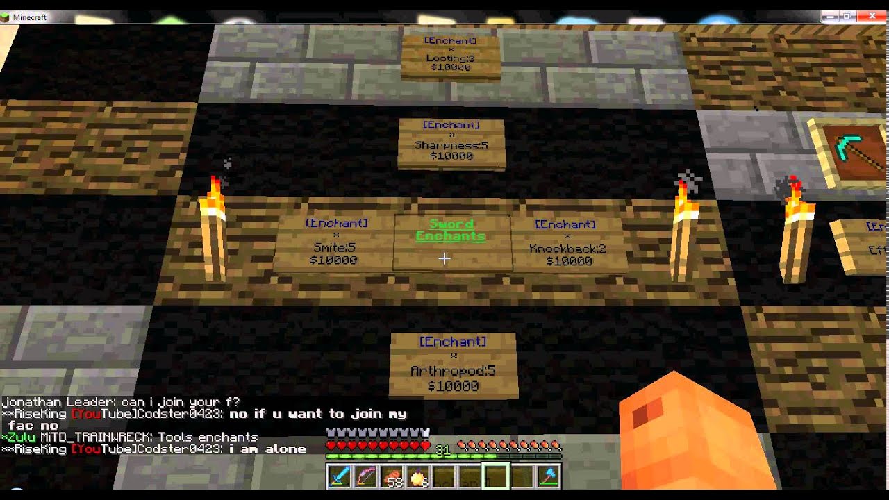 Minecraft CRACKED PVP/RAIDING/FACTIONS SERVER 1.5.1