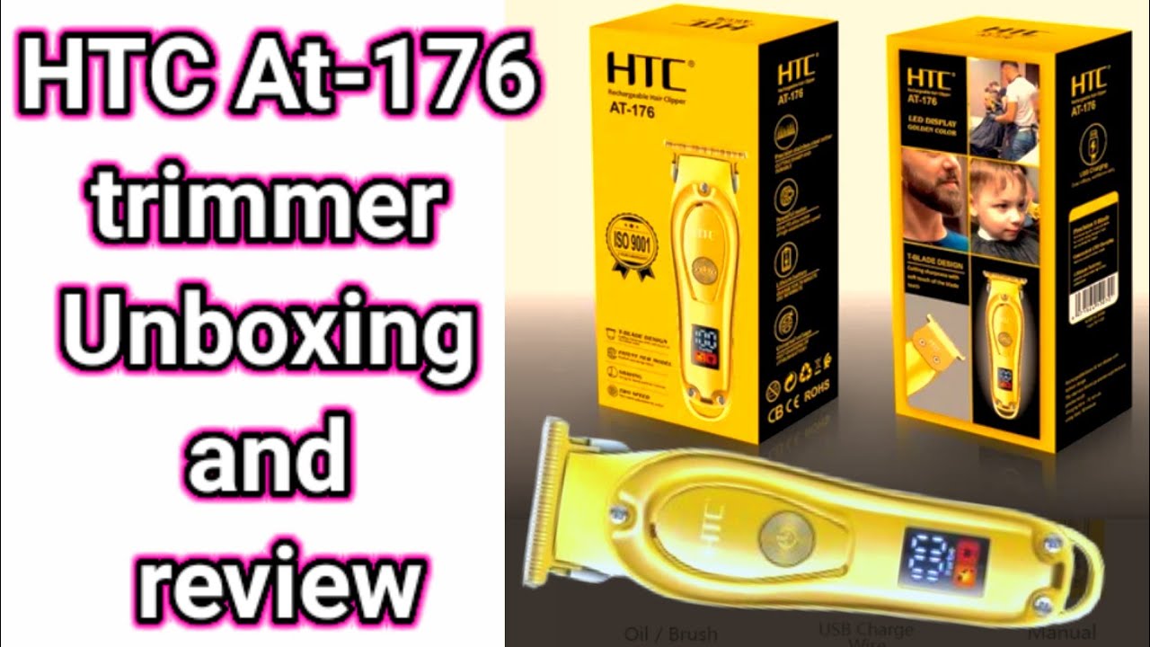 Best HTC Trimmer Unboxing & Review/ How to Use Rechargeable HTC Trimmer/Unique HTC At-176
