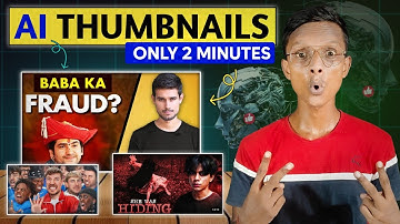 How I Actually Make Viral AI THUMBNAIL 🔥 Like Dhruv Rathee And Mr Beast | ai thumbnails