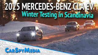 2025 Mercedes-Benz CLA EV Prototype Spied Winter Testing Near The Arctic Circle