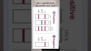 how to perform hiv syphilis test by combo card #lab #micro #laboratory #govtjob #pathology #bmlt #lt