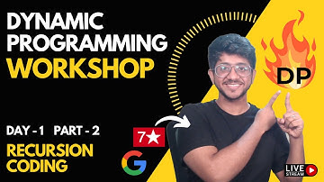 Implementing Recursion Ideas into Code | Day 1 Part 2 | Dynamic Programming workshop | Vivek Gupta
