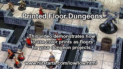 Printed Floor Dungeon Basics