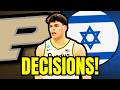 Israel Wants Omer Mayer To Play In u20s, He Wants To Stay At Purdue Over The Summer...