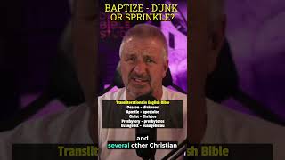 "Baptism - Dunk or Sprinkle?" #shorts #baptism #sprinkling #immersion