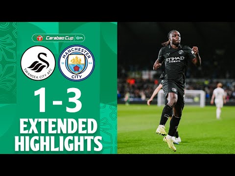 Swansea City Vs Manchester City 1 3 Highlights Goals EFL Carabao Cup 2025