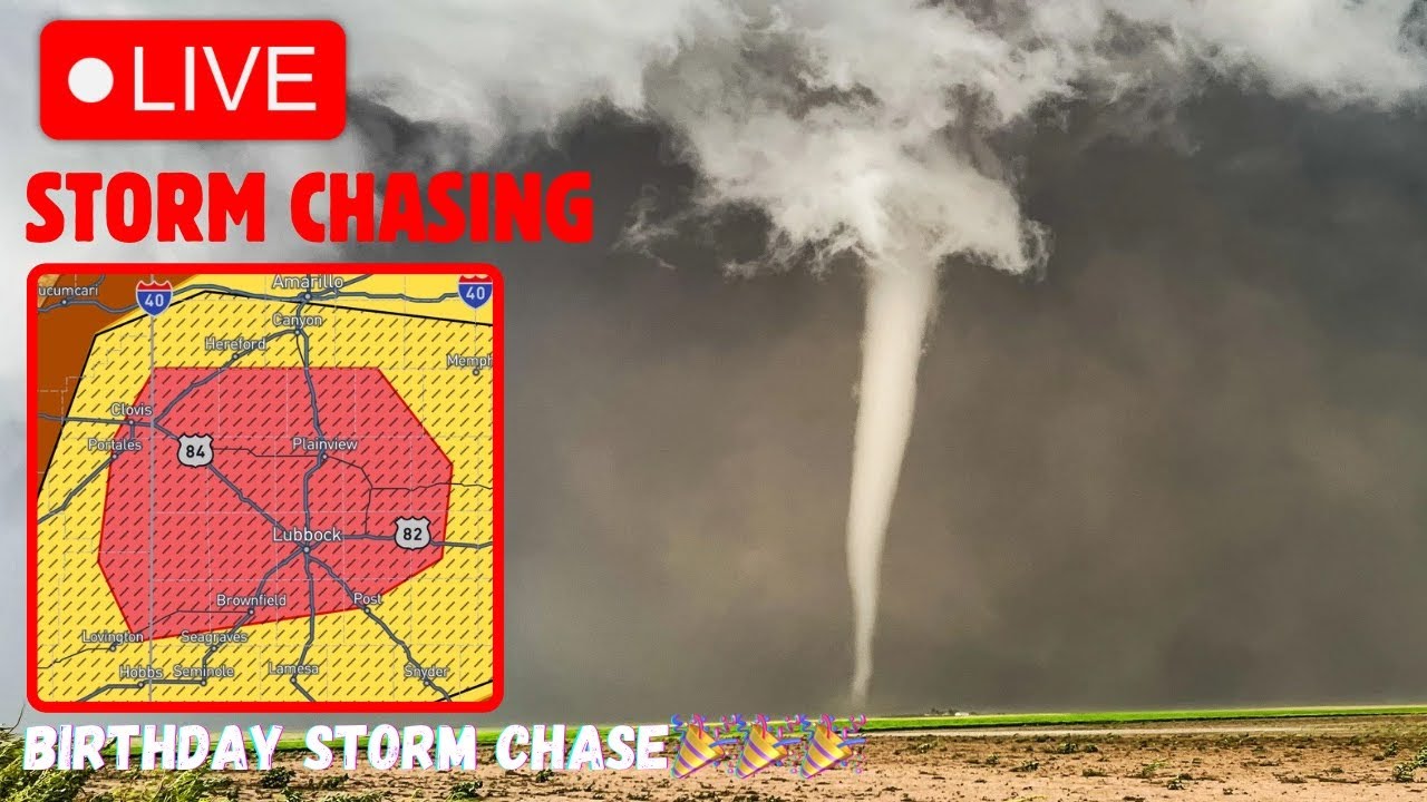 LIVE STORM CHASER: TRACKING BIRTHDAY TORNADOES IN TEXAS - YouTube