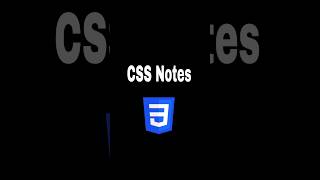 CSS Notes #trending #coding #shortsvideo #shortviral #css #notes #cssproperty