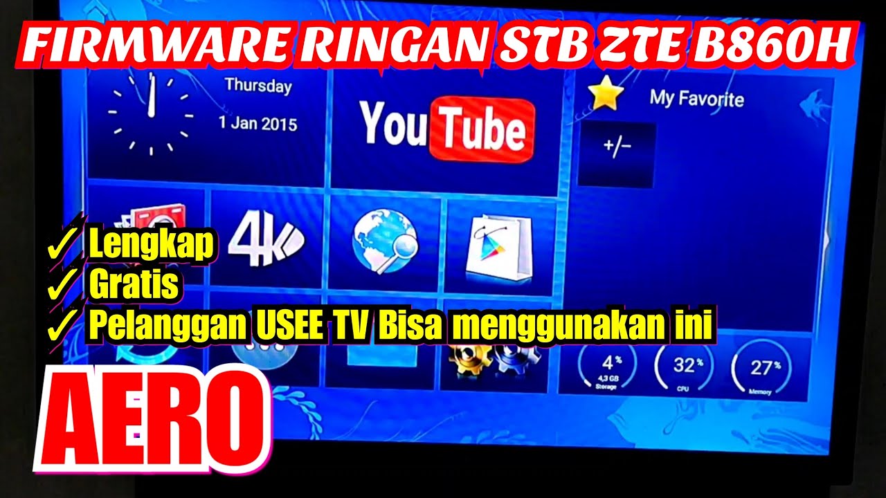 Cara Flash STB B860h Dengan Firmware Aero B860HV1&2 Android 6.0