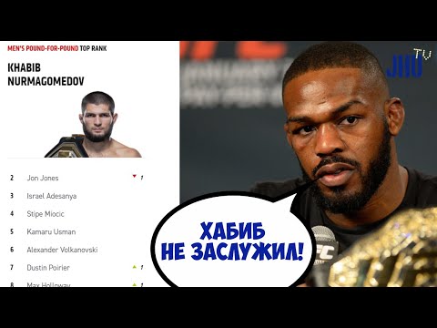 UFC поставили Хабиба на 1 место pound-for-pound, Джон Джонс недоволен