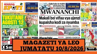 Magazeti ya leo Agosti 10/2026 Ijumatatu/magazeti ya michezo leo asubuhi/jumatatu/Simba vs Yanga