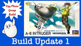 Hasegawa A-6 Intruder Egg Plane Build Update 1
