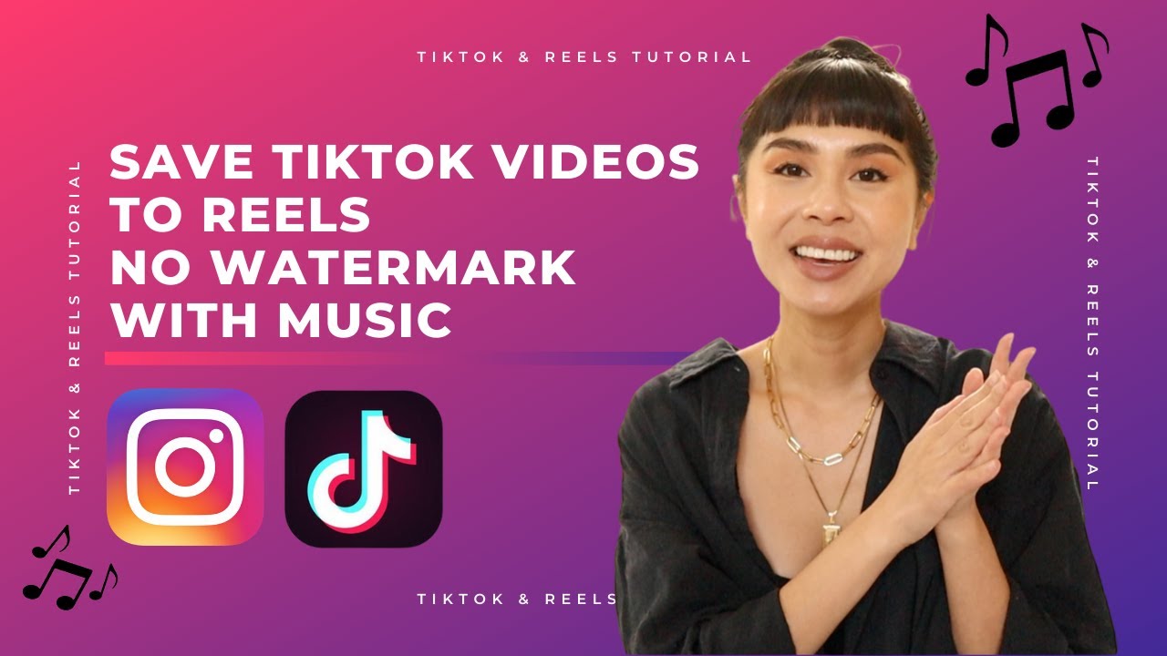 Save TIKTOK For INSTAGRAM REELS With SOUND And REMOVING WATERMARK LIVE 