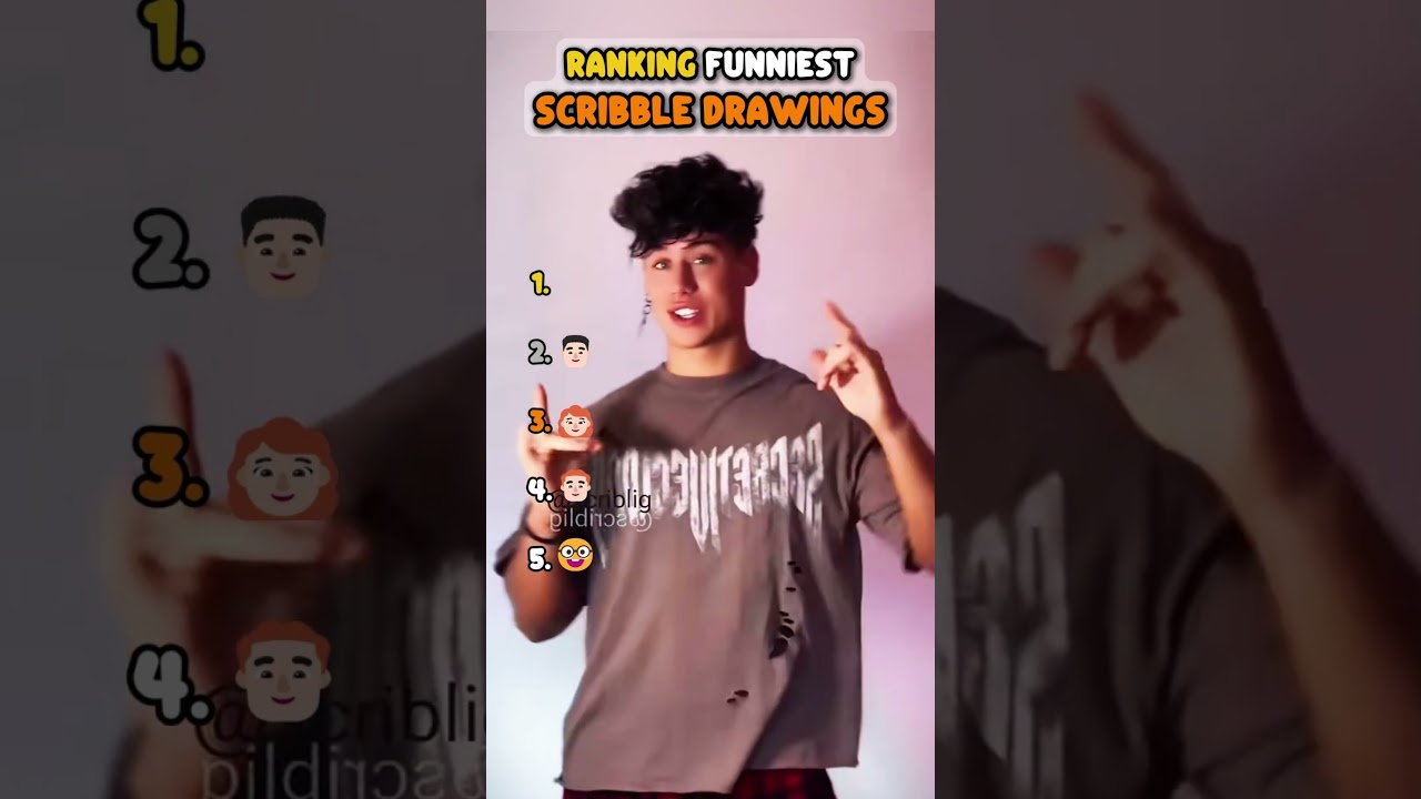 Ranking Funniest Scribble Drawings