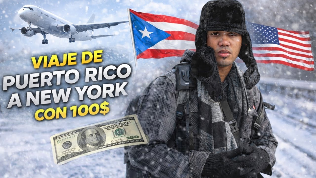 Asi Viaje de Puerto Rico a New York con Solo 100 DOLARES 