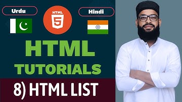 How to create HTML List - Order List and Unorder List - HTML Tutorial in Hindi