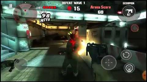 DEAD TRIGGER Gameplay (Short Version) : Arena - Bloody Subway (Scorpion Only) Part.2