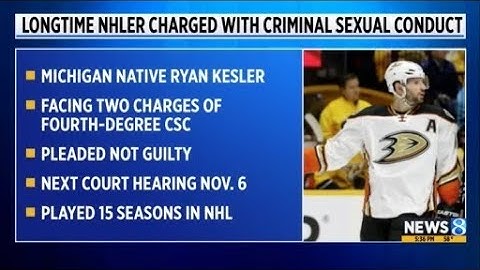 Longtime NHLer charged with criminal sexual conduct