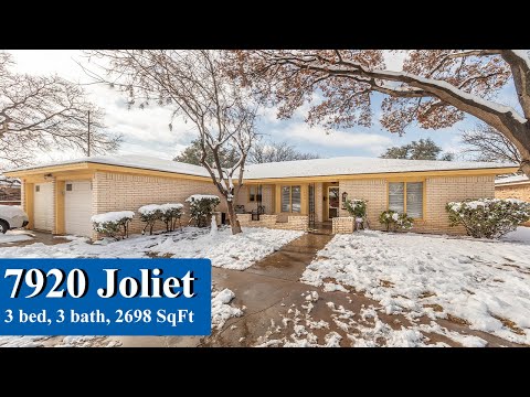7920 Joliet Ave, Lubbock, TX home video tour