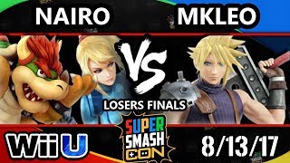 Smash Con 2017 Smash 4 - NRG | Nairo (ZSS, Bowser) Vs. FOX MVG | MKLeo (Cloud) Wii U LF