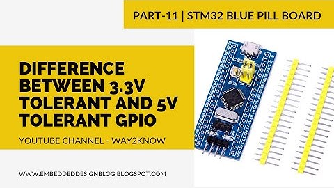 GPIO port of a Microcontroller | Difference between 3.3V tolerant GPIO and 5V tolerant GPIO | STM32