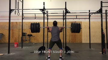 345# Front Squat + Split Jerk