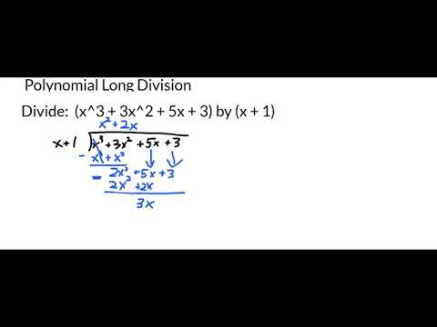 Polynomial Long Division X 3 3x 2 5x 3 X 1 Youtube