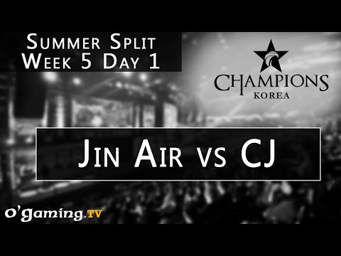 Jin Air Green Wings vs CJ Entus - LCK Summer Split - Week 5 - Day 1 - Jin Air vs CJ [FR]