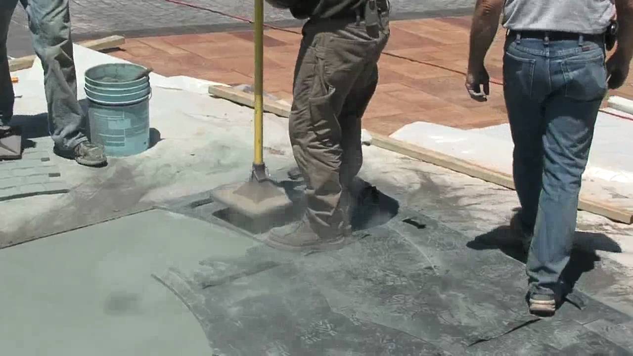 How to Stamp Concrete - YouTube