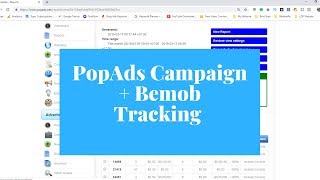 Bemob Tracking, Pop Ads Campaign