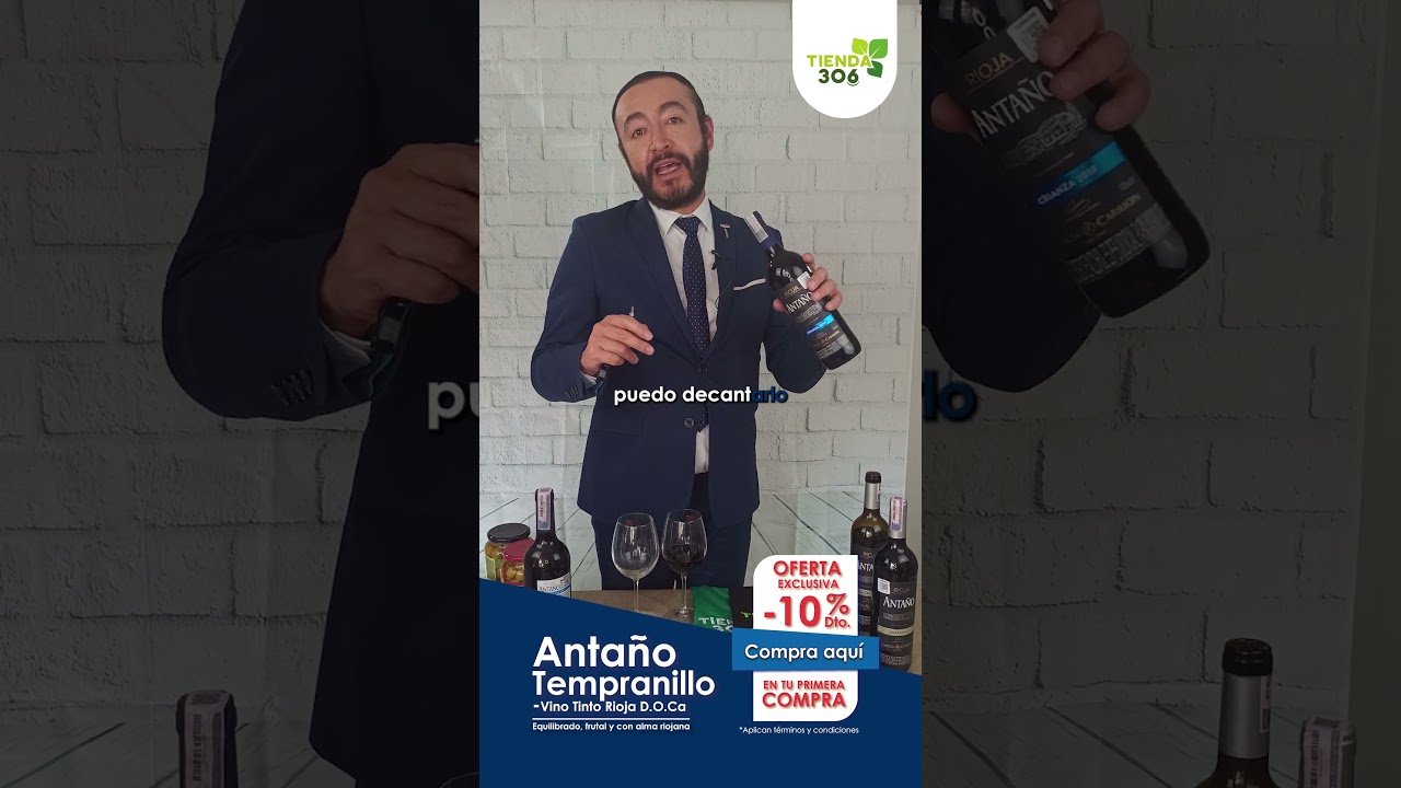 Antaño Tempranillo, un vino joven, fresco y vibrante.